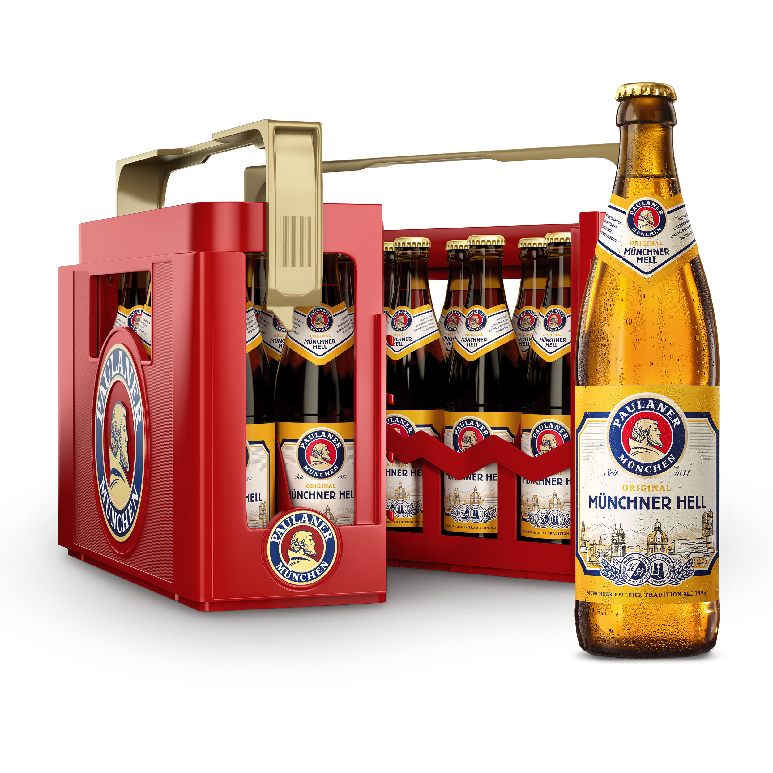 Paulaner original Münchner Hell 20 x 0,5 l (Glas)