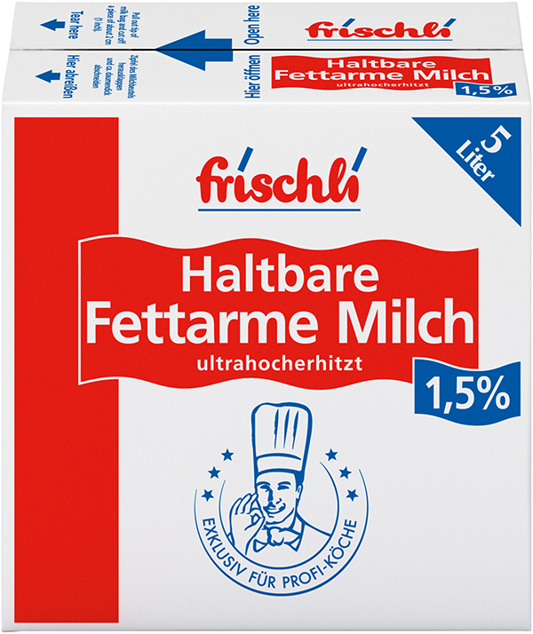 Frischli H-Milch Karton  1,5% Fett 1 x 5,0 l  (BiB)