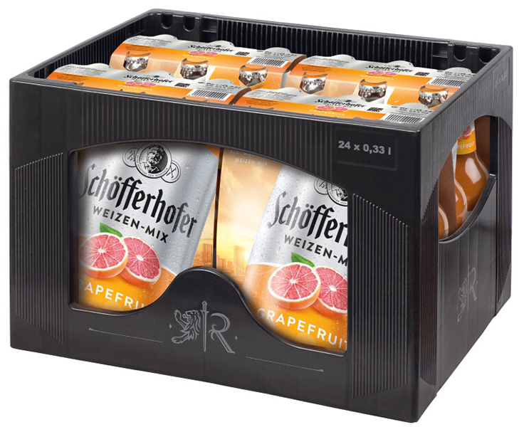 Schöfferhofer Weizen Mix Grapefruit 24 x 0,33 l (Glas)