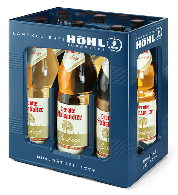 Der Alte Hochstädter Boskopp  Apfelwein  6 x 1,0 l (Glas)