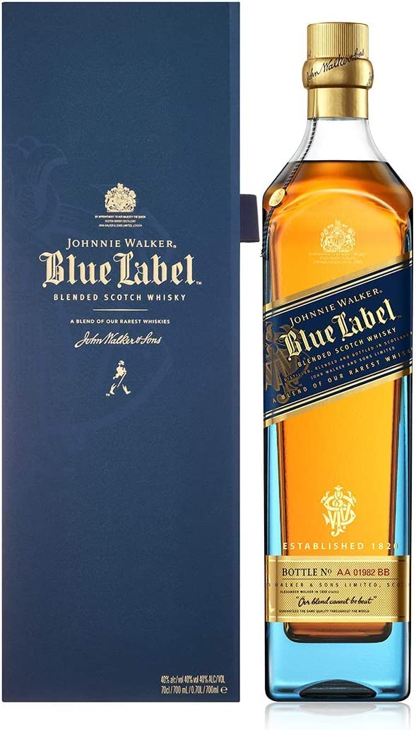 Johnnie Walker Blue Label Blended Scotch Whisky 40% Vol. in Geschenkbox  0,7 l (Glas)
