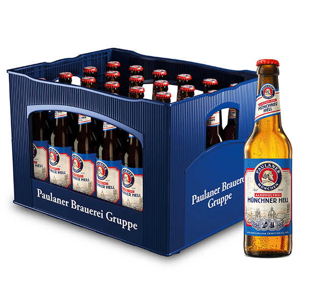 Paulaner Münchner hell alkoholfrei 20 x 0,33 l (Glas)