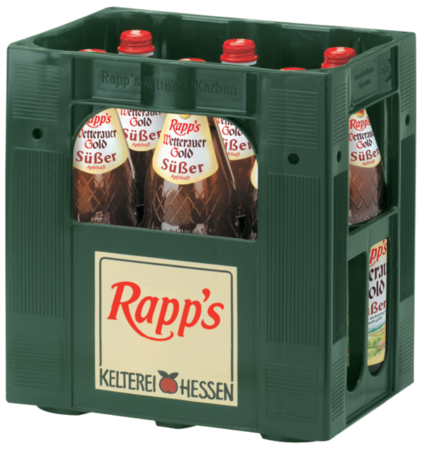 Rapps Wetterauer Gold Süser  6 x 1,0 l (Glas)