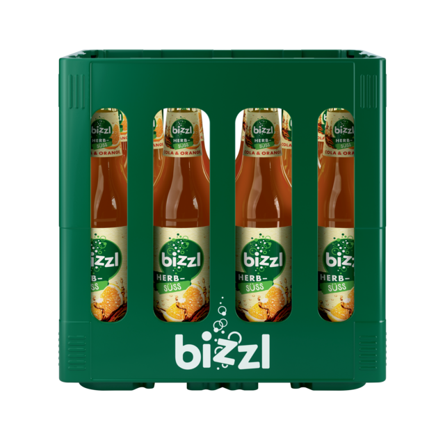 Bizzl HERB-SÜSS Cola & Orange  10 x 0,5 l (Glas)