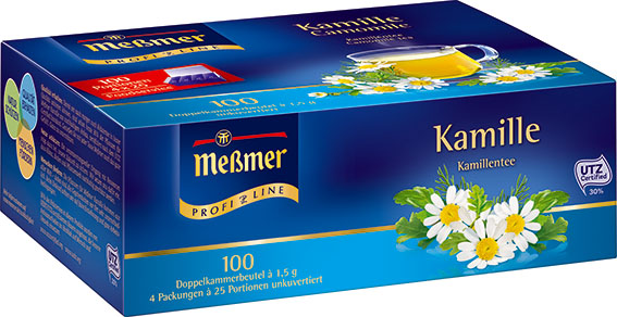 Meßmer ProfiLine Kamille  Tee 100 St. x 1,5 g Pkg