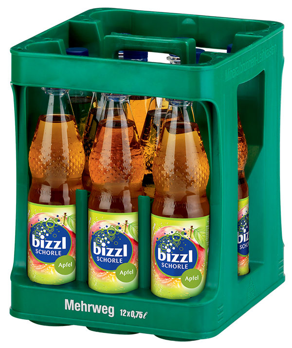 Bizzl Apfelschorle 12 x 0,75 l (PET)