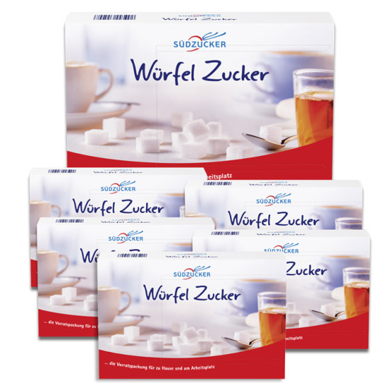 Südzucker Würfel Rüben Zucker  5 x 1KG.