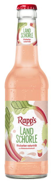 Rapps Landschorle Rhabarber naturtrüb 12 x 0,33 l (Glas)