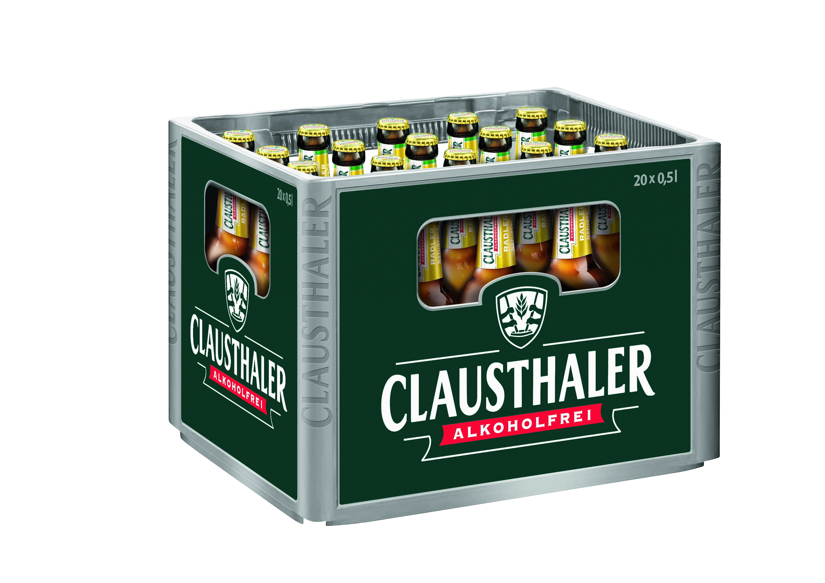 Clausthaler Radler alkoholfrei 20 x 0,5 l (Glas)