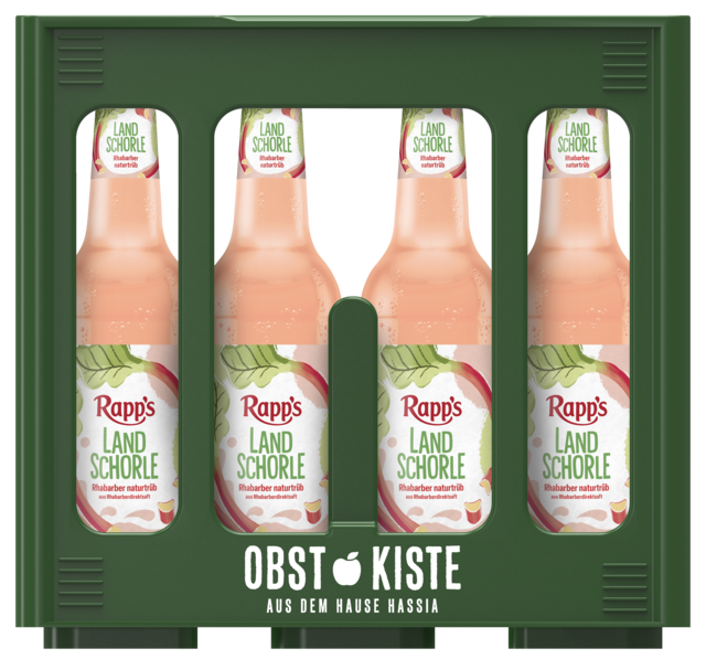 Rapps Landschorle Rhabarber naturtrüb 12 x 0,33 l (Glas)