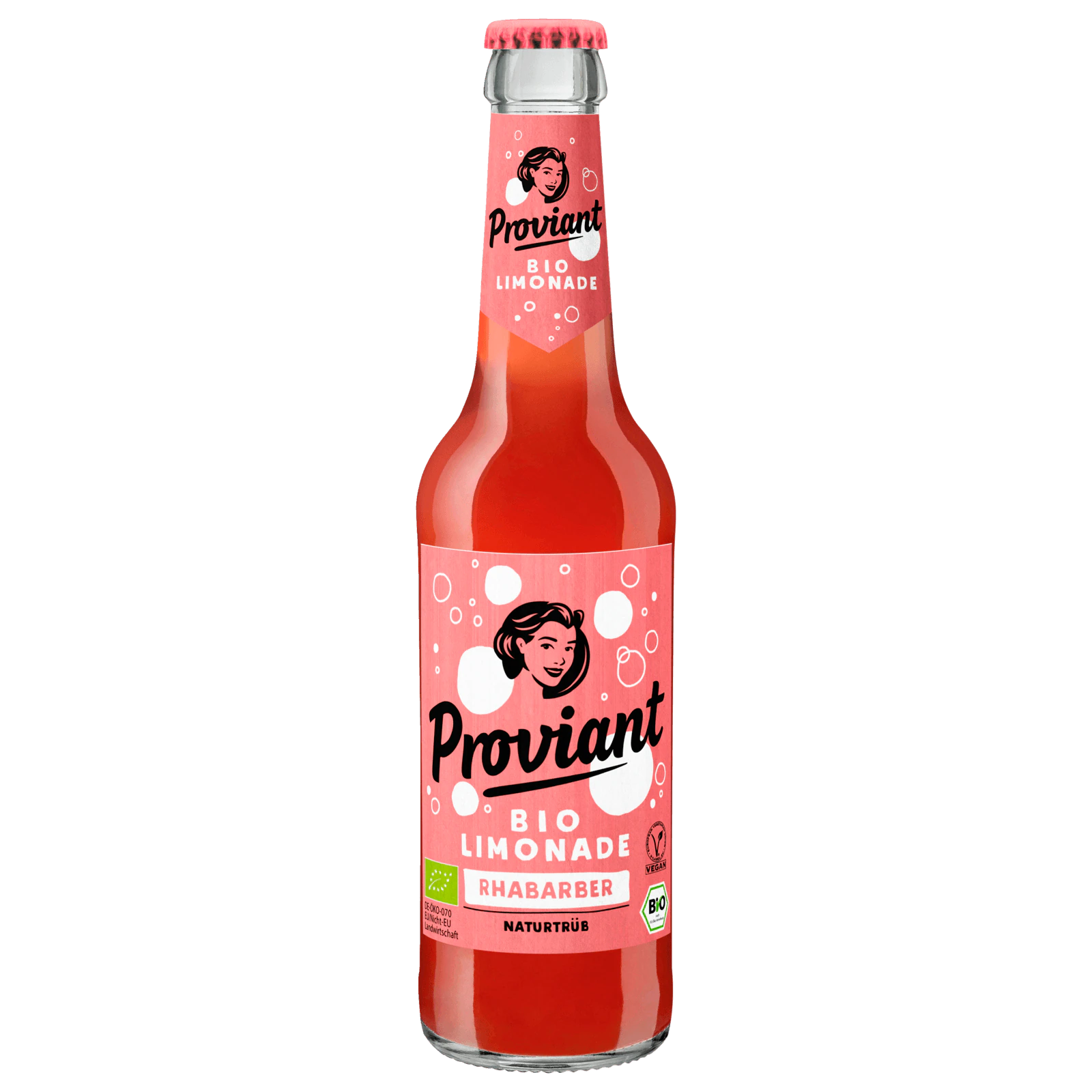 Proviant Bio Rhabarber-Limonade naturtrüb 24 x 0,33 l (Glas)