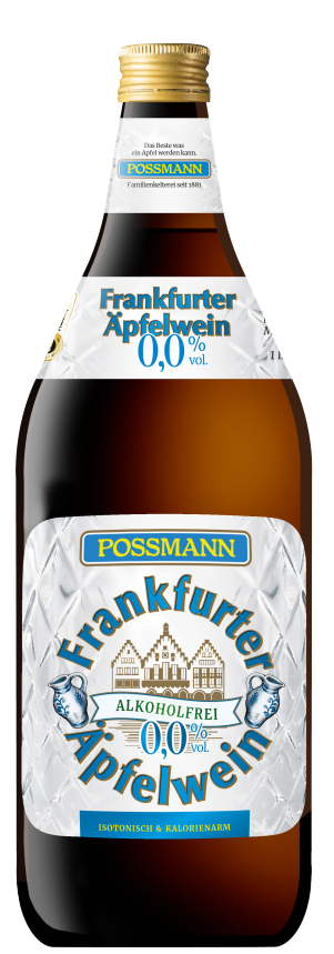 Possmann alkoholfreier Apfelwein  6 x 1,0 l (Glas)