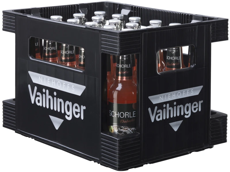 Vaihinger Rhabarber-Schorle 24 x 0,33 l (Glas)