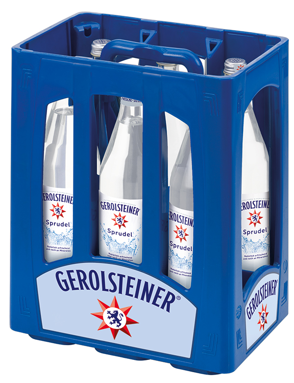 Gerolsteiner Sprudel  6 x 1,0 l (Glas)