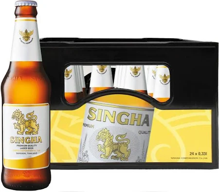 Singha Thai Beer Lager 24 x 0,33 l (Glas)