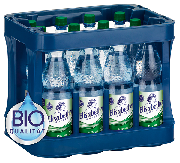 Elisabethen Quelle Medium Bio Mineralwasser 12 x 1,0 l (PET)