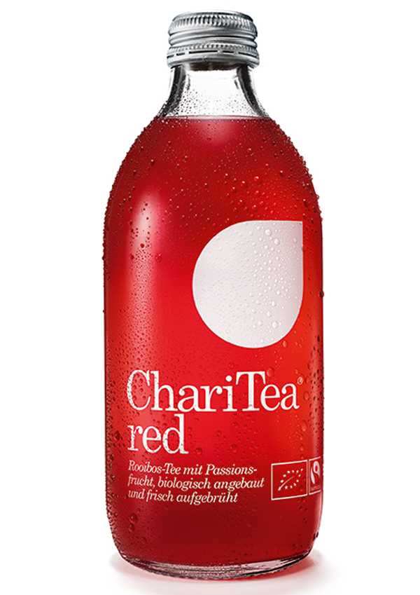 ChariTea Red Fairtrade Bio-Rooibos-Tee 20 x 0,33 l (Glas)