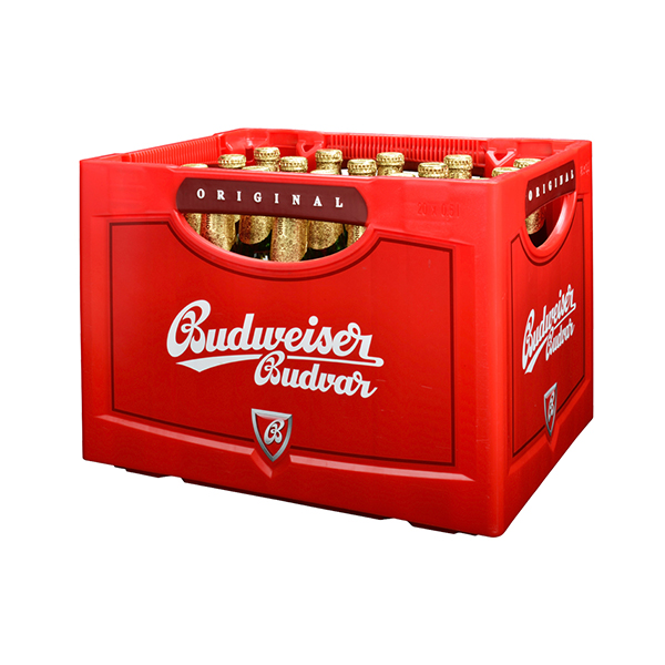 Budweiser Budvar hell, Premium Lagebier 24 x 0,33 l (Glas)