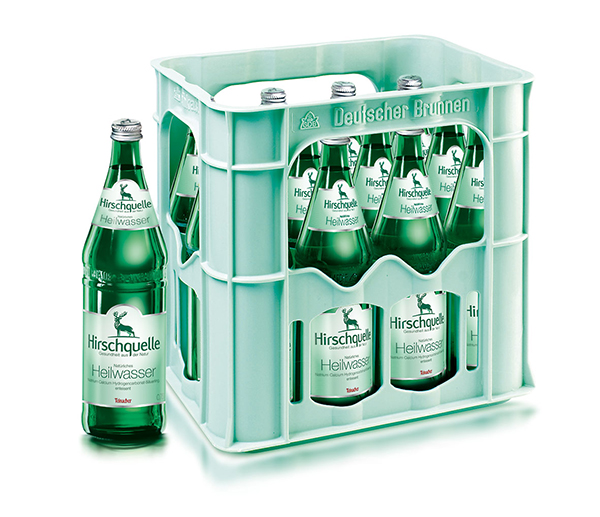 Hirschquelle Heilwasser 12 x 0,75 l (Glas)