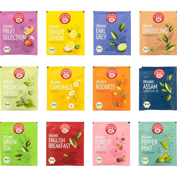 Teekanne Gastro Premium Bio Sortimentsbox - 180 Teebeutel in 12 Sorten Pkg