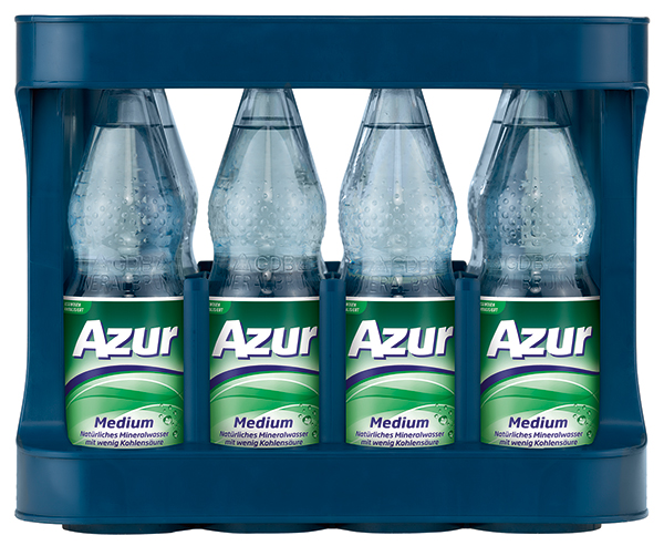 Azur medium 12 x 1,0 l (PET)