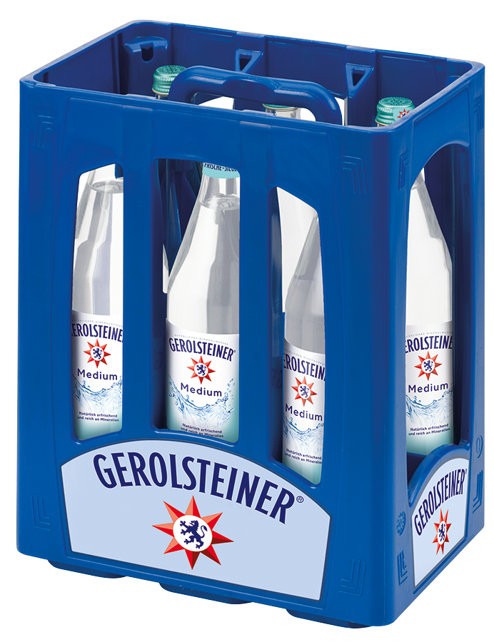 Gerolsteiner Medium  6 x 1,0 l (Glas)