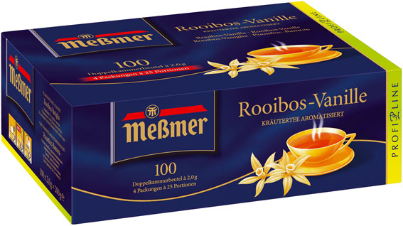 Meßmer ProfiLine Rooibos Vanille Tee 100 x 2,0 g Pkg