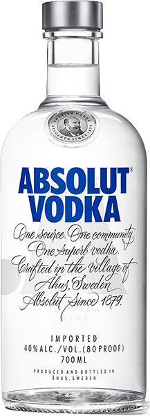 Absolut Vodka 40 % Vol.  1 x 1,0 l (Glas)