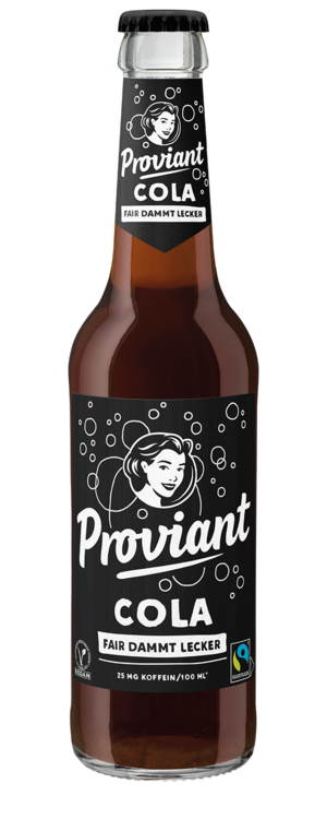 Proviant Cola Fairtrade 24 x 0,33 l (Glas)