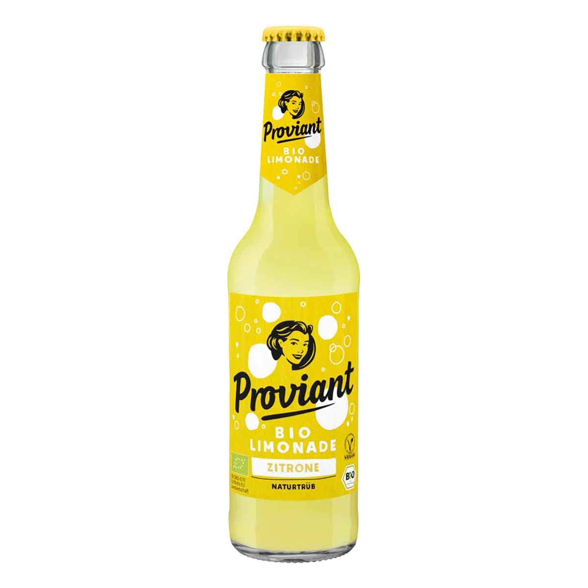 Proviant Bio Zitronen-Limonade trüb 24 x 0,33 l (Glas)