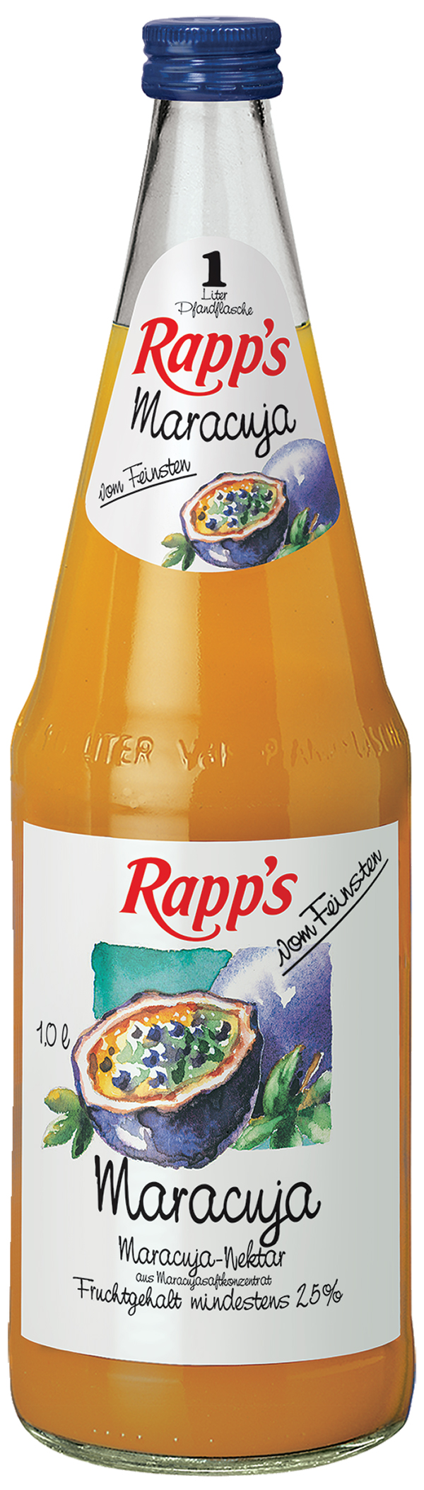 Rapps Maracuja Nektar  6 x 1,0 l (Glas)