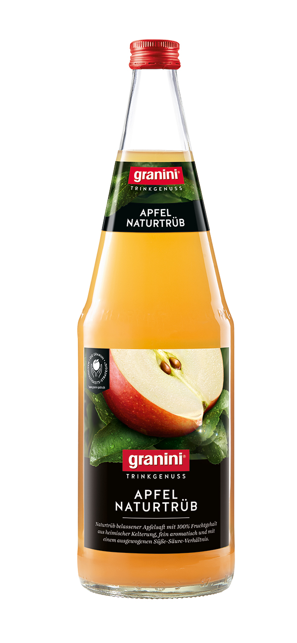 Granini Trinkgenuss Apfelsaft trüb  6 x 1,0 l (Glas)