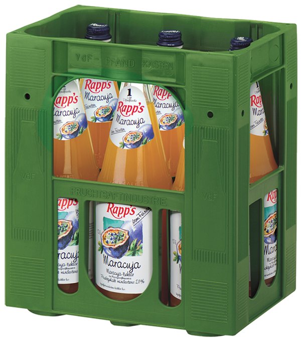 Rapps Maracuja Nektar  6 x 1,0 l (Glas)