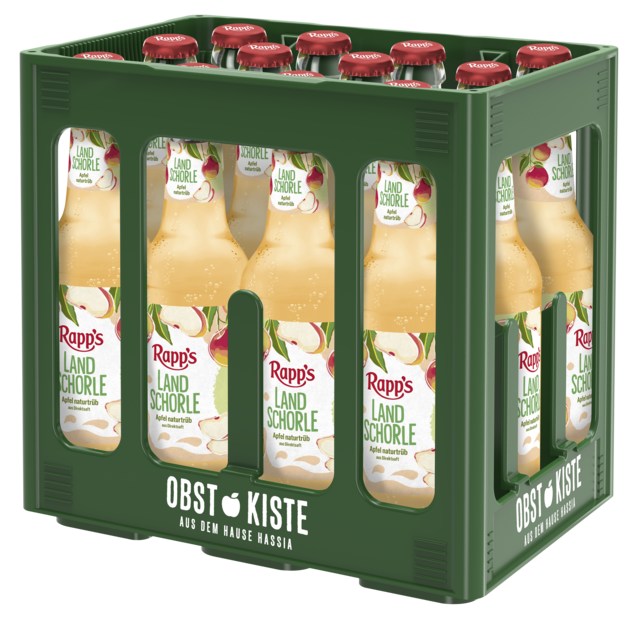 Rapps Landschorle Apfel naturtrüb 12 x 0,33 l (Glas)