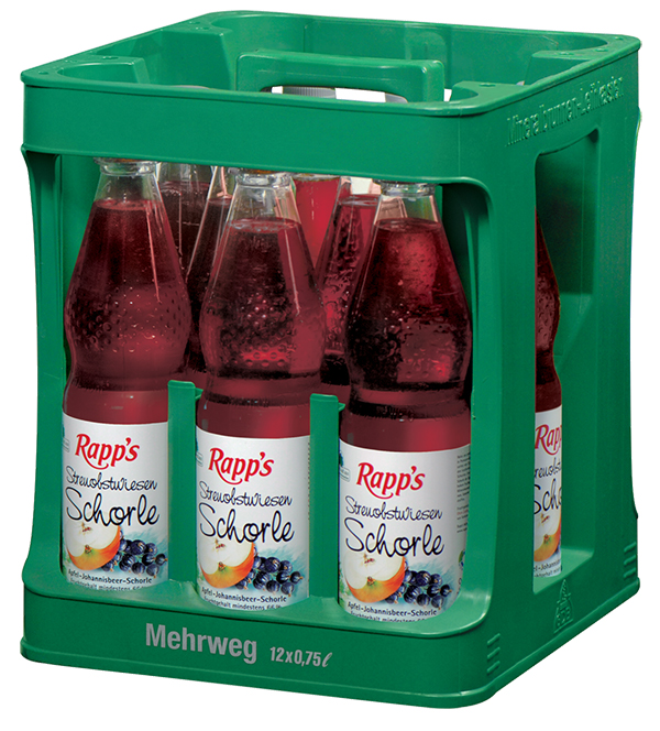 Rapps Streuobst-Schorle Apfel-Johannisber 12 x 0,75 l (PET)