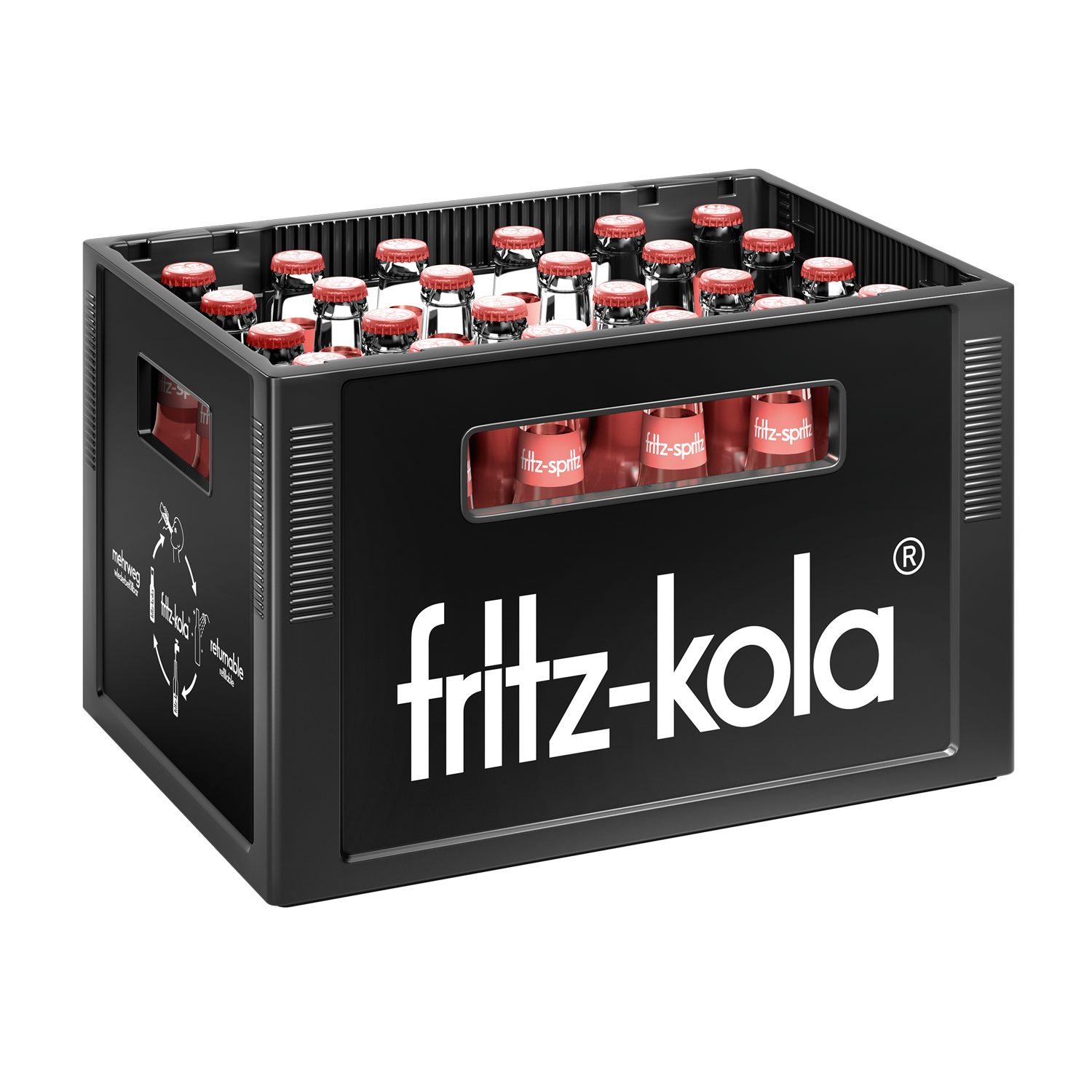 Fritz-Spritz Bio-Rhabarbersaftschorle 24 x 0,33 l (Glas)