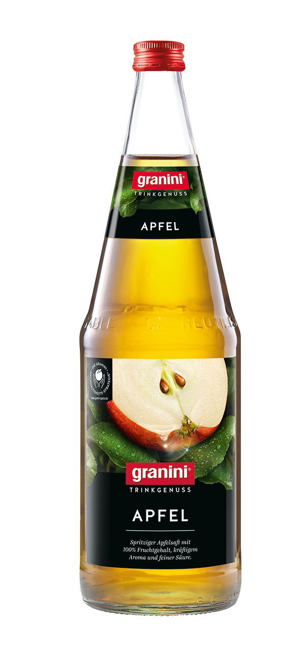 Granini Trinkgenuss Apfel klar  6 x 1,0 l (Glas)