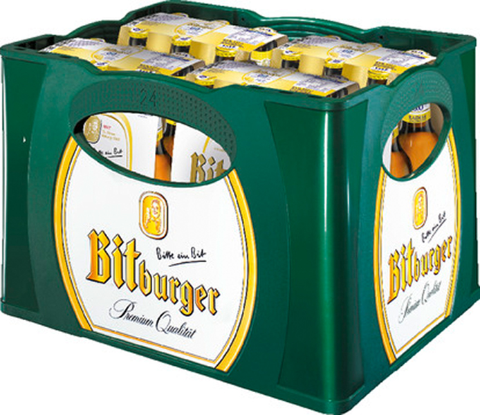 Bitburger 0,0% alkoholfreies Pils 24 x 0,33 l (Glas)