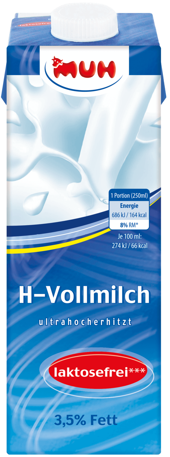 ARLA Lactosefreie H-Milch 3,5% Fett  10 x 1,0 l  (Tetra)